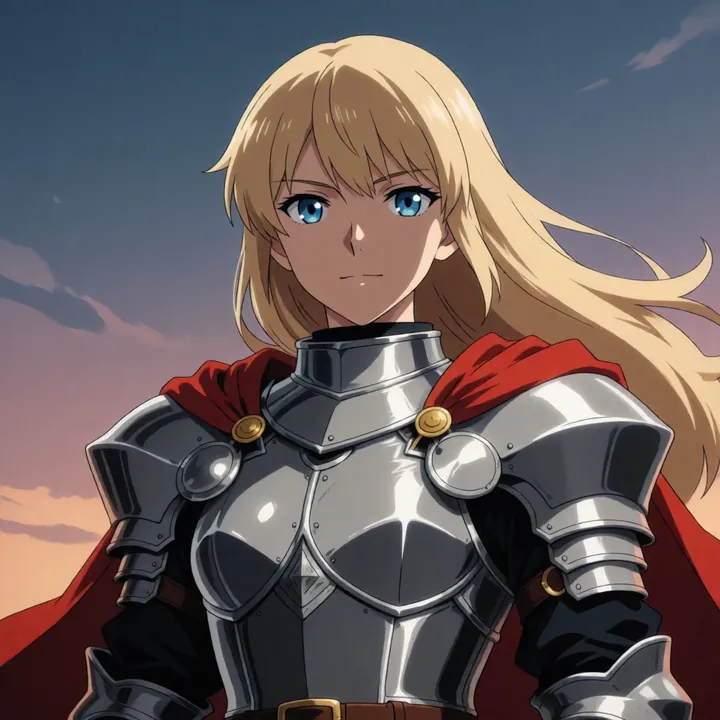 Sample of the Anime Flat Style LoRA