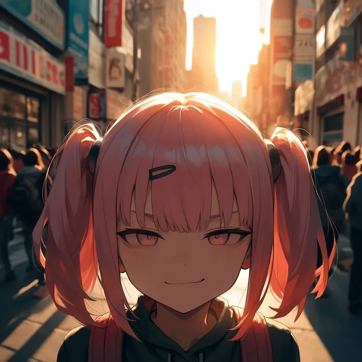 Sample of the Anime in real LoRA