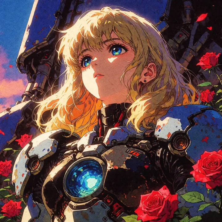 Sample of the Retro Sci-fi 90's an LoRA